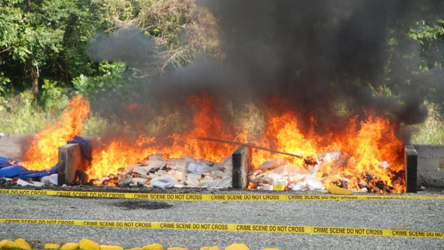 La Procuraduría quema 1,323 kilos de drogas