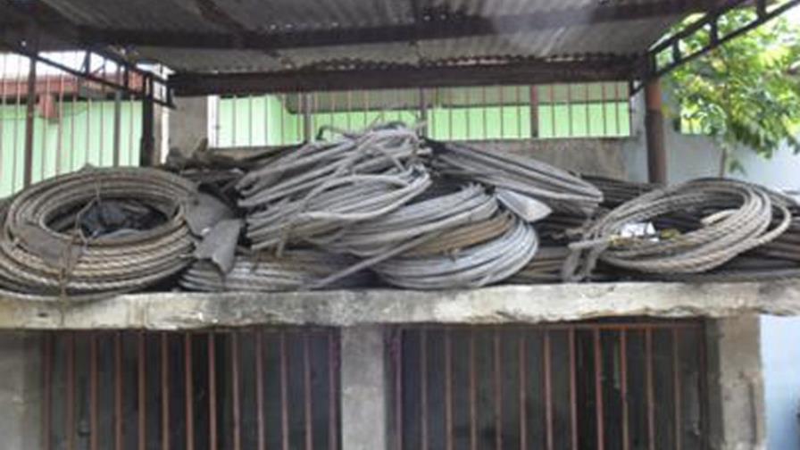 PN informa decomiso de metales robados