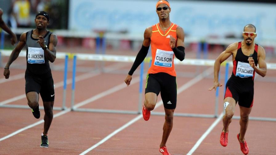 Javier Culson vencedor en 400 m.vallas, Félix Sánchez se cayó