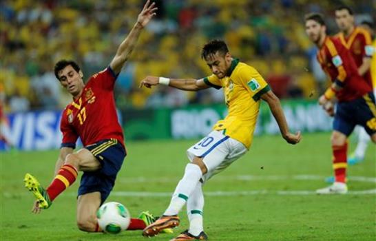 Brasil golea 3-0 a España y gana la Copa Confederaciones