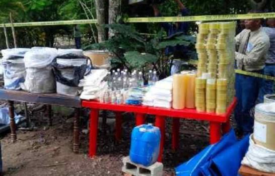 Desmantelan laboratorio subterráneo de drogas en San Cristóbal