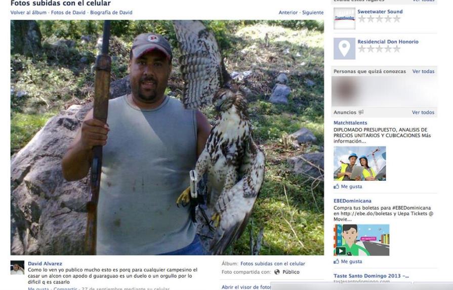 Causa revuelo en las redes sociales exhibición de guaraguao como trofeo