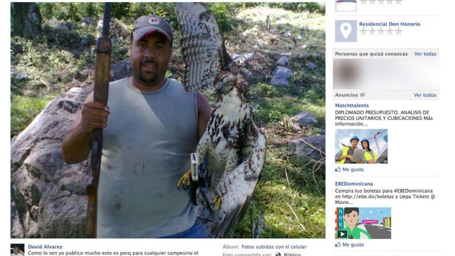 Causa revuelo en las redes sociales exhibición de guaraguao como trofeo