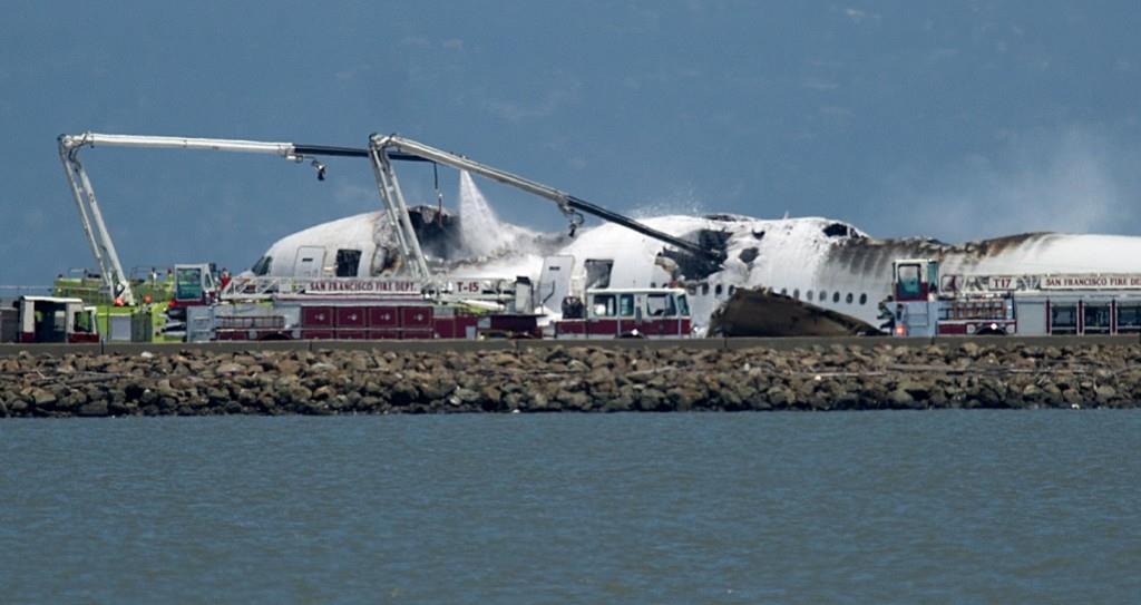La mayoría de los pasajeros del avión que se estrelló en San Francisco salió ilesa