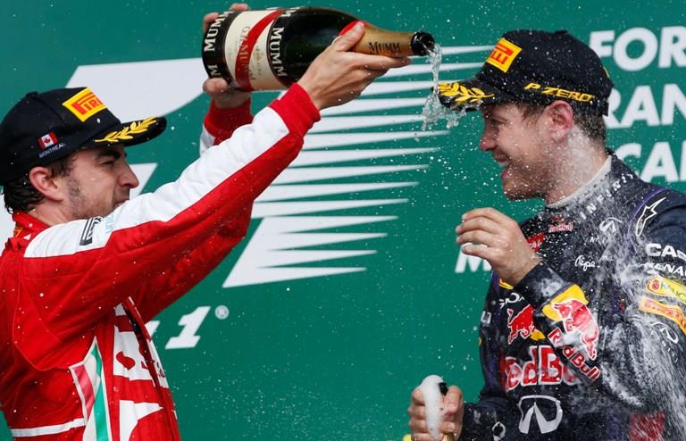 Vettel fortalece liderato al ganar por delante de Alonso en Montreal