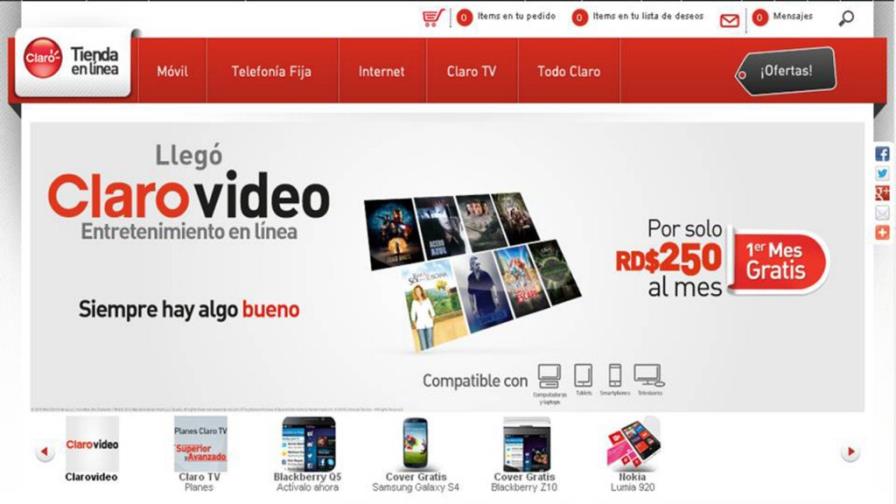 Claro lanza una tienda en línea para smartphones y tabletas