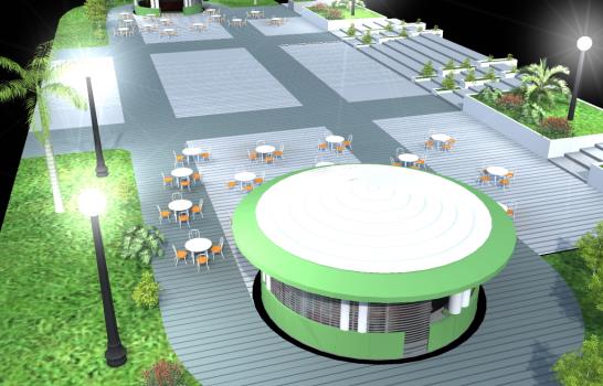 Fase final del rescate del Parque Eugenio María de Hostos