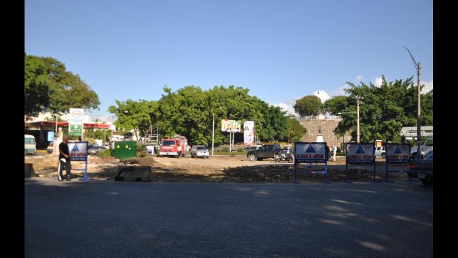 Eliminan rotonda en centro de Santiago Eliminan rotonda en centro de Santiago