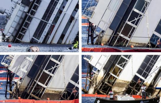 La operación de enderezamiento del Costa Concordia procede según lo previsto