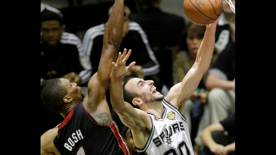 Ginóbili brilla y San Antonio Spurs está a un paso de título