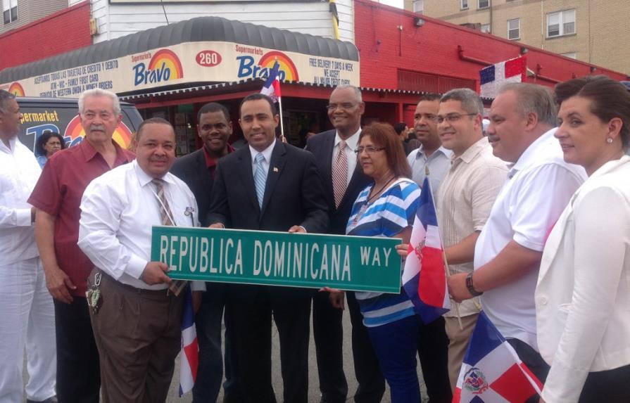 Designan nombre de República Dominicana a tramo de avenida de Newark