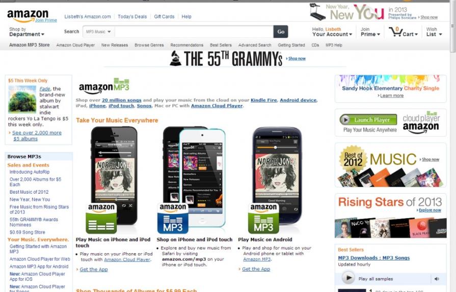 Amazon ofrece música para iPhone y iPod