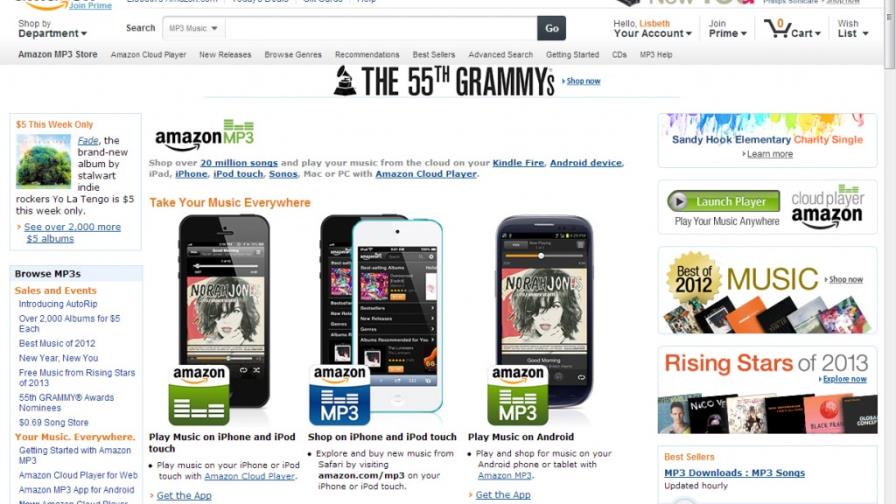 Amazon ofrece música para iPhone y iPod