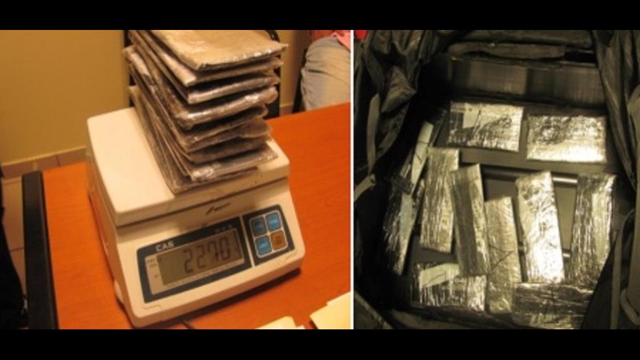 DNCD arresta hombre que viajaría con 11 paquetes de cocaína