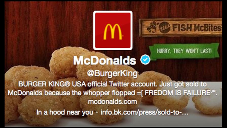 Piratas cibernéticos atacan Twitter de Burger King