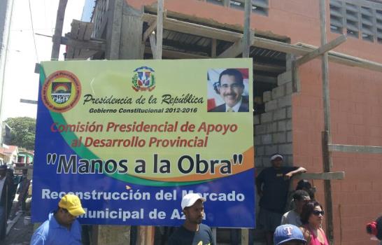 Presidente Medina ordena reconstrucción total del Mercado Municipal de Azua