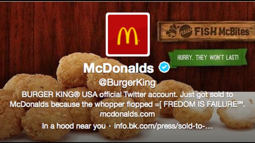 Piratas cibernéticos atacan Twitter de Burger King