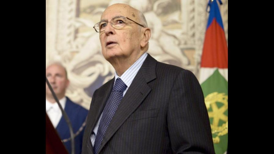 Giorgio Napolitano es reelegido presidente de la República italiana