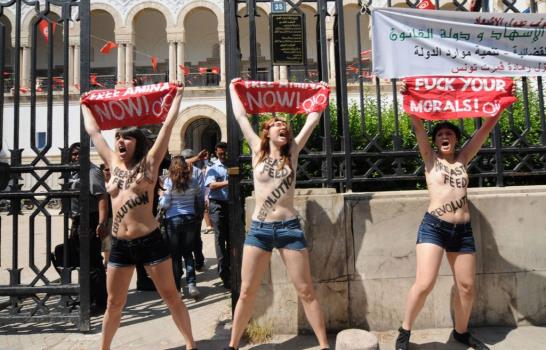 El cuerpo desnudo de una activista FEMEN es un arma política poderosa