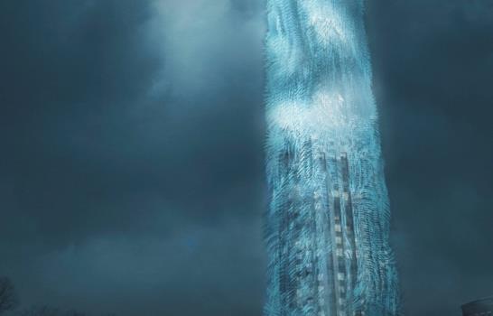 El rascacielos verde con pelos