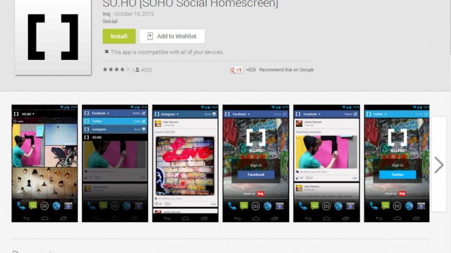 Facebook, Instagram y Twitter en la pantalla de inicio de su Android