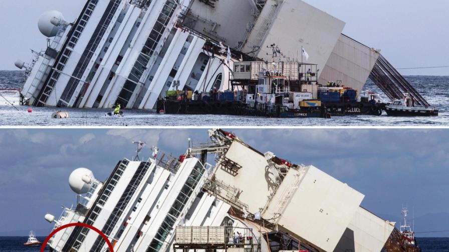 Hallan restos junto al Costa Concordia en la búsqueda de dos desaparecidos