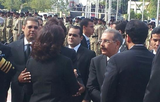 Danilo Medina llega a la sede del Congreso Nacional