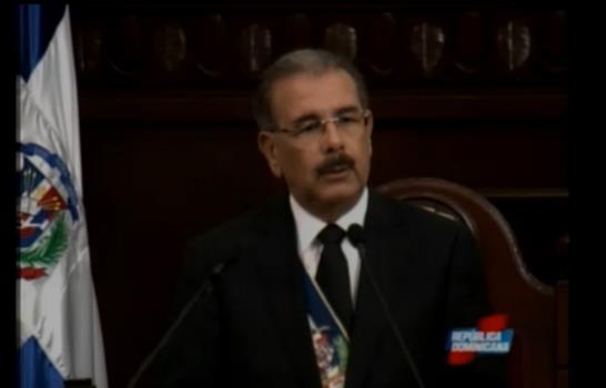 Siga online el discurso de Danilo Medina