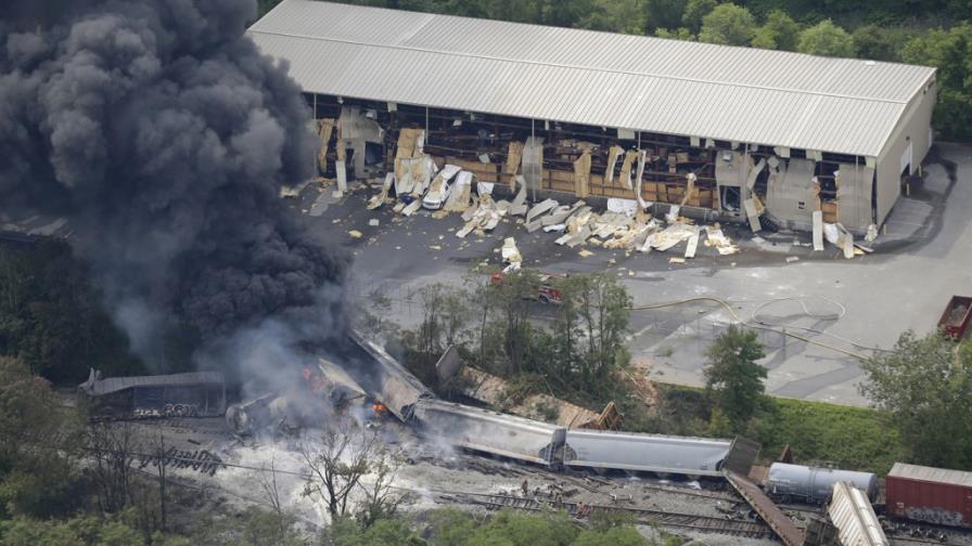 Tren se descarrila y estalla cerca de Baltimore Tren se descarrila y estalla cerca de Baltimore
