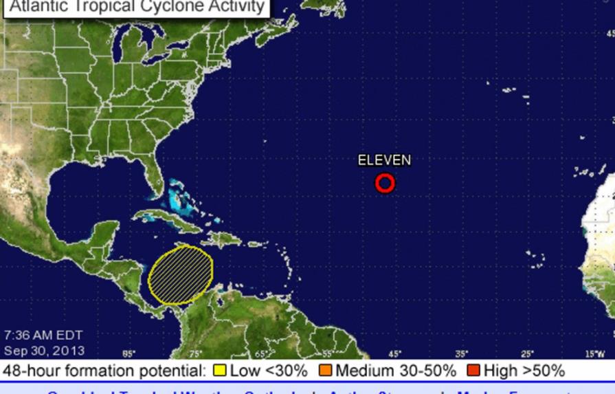 Se forma la undécima depresión tropical en el centro del Atlántico