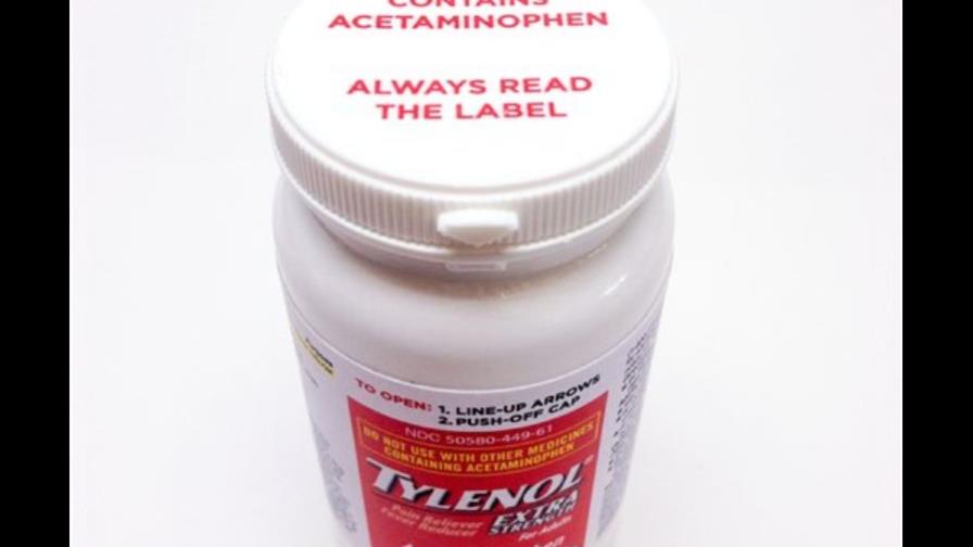 Tylenol se venderá con advertencia en tapa blanca