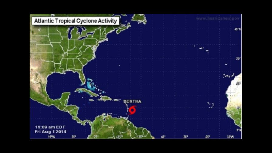 La tormenta Bertha se fortalece mientras se aproxima a las Antillas Menores