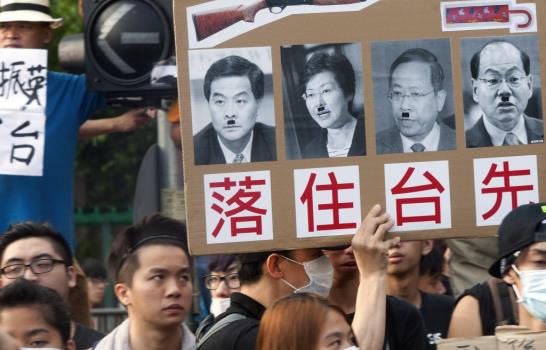 La revolución de los paraguas eclipsa el Día Nacional de China con su mayor multitud