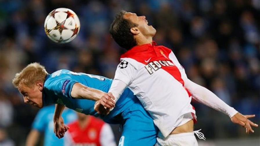 Mónaco y Zenit empatan sin goles en Champions