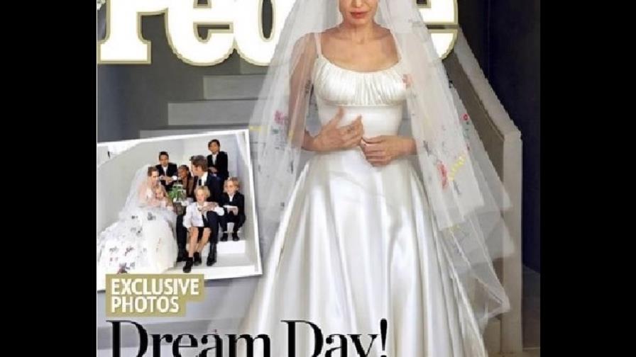 Salen a la luz las primeras fotos de Angelina Jolie vestida de novia