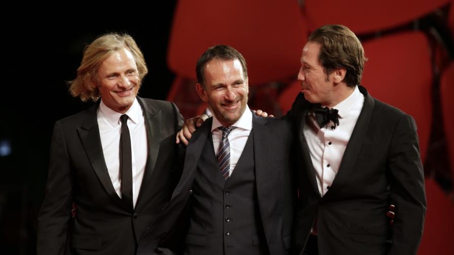 Viggo Mortensen habla francés en Venecia