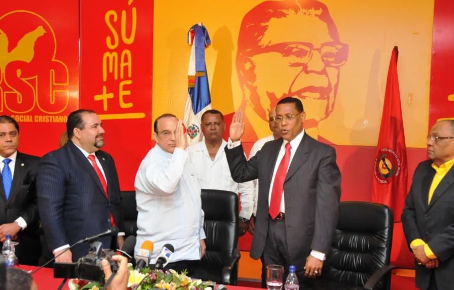 Santana Páez ingresa al PRSC como secretario de Seguridad Nacional