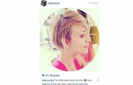 El famoso corte de pelo de Kaley Cuoco