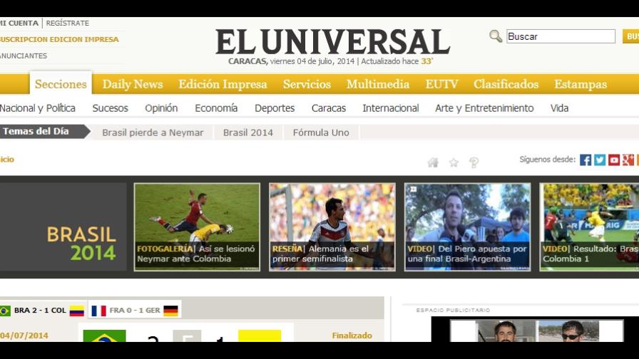 Vendido el diario venezolano El Universal a empresa española