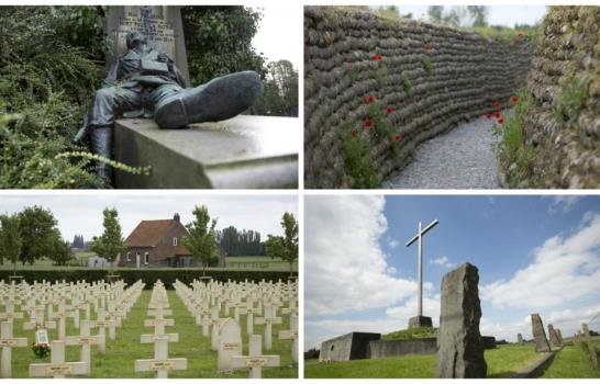 Un paisaje belga marcado por la guerra