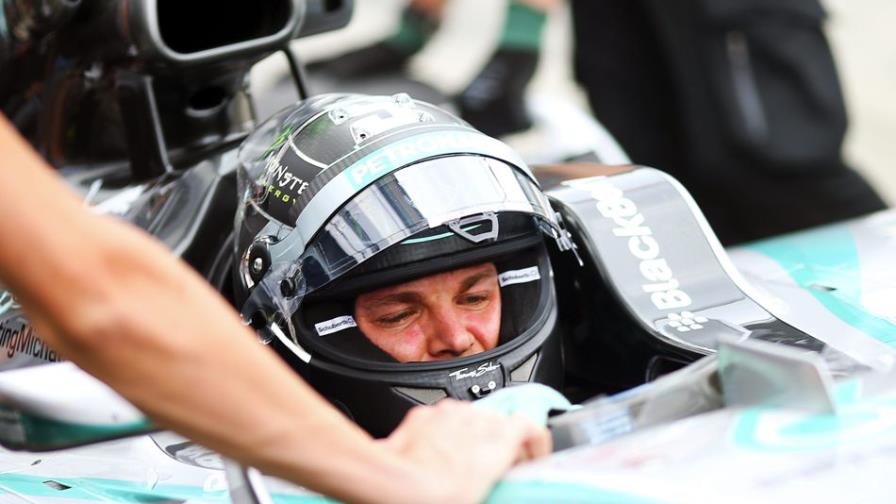 Nico Rosberg delante de Hamilton en el segundo libre de Monza y Alonso fue cuarto