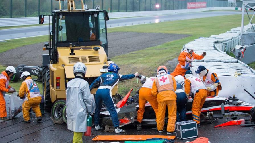 Piloto Jules Bianchi está grave tras chocar este domingo en el Gran Premio de Japón