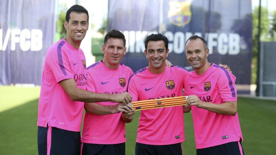 Xavi, Iniesta, Messi y Busquets serán los capitanes del Barca