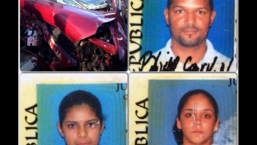 Accidente deja tres muertos y un herido en Jarabacoa
