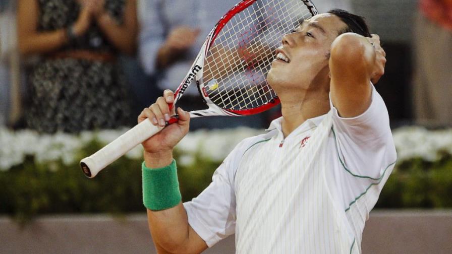 Para el japonés Kei Nishikori Rafa Nadal es el rey de la tierra