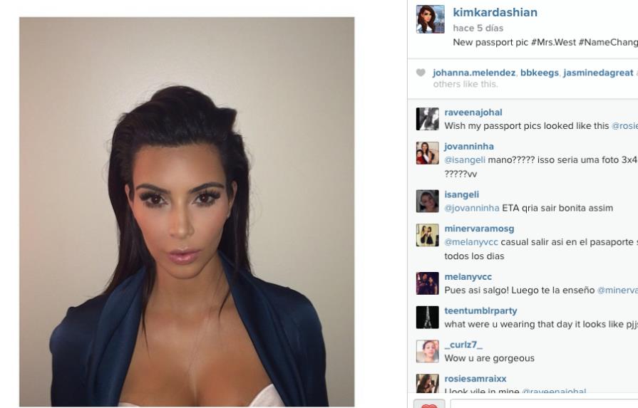 Kim Kardashian ahora es Kim K. West