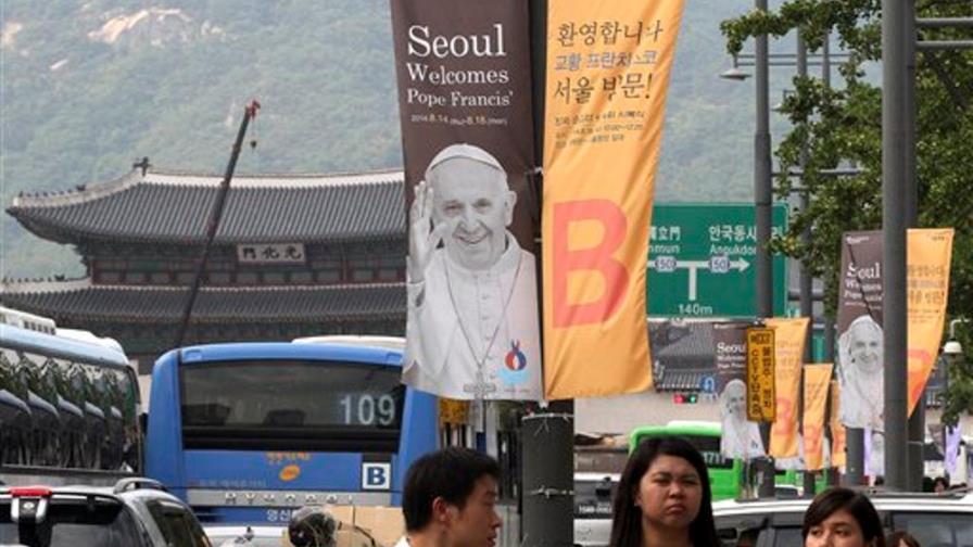 El Papa inicia gira por Asia en Corea del Sur