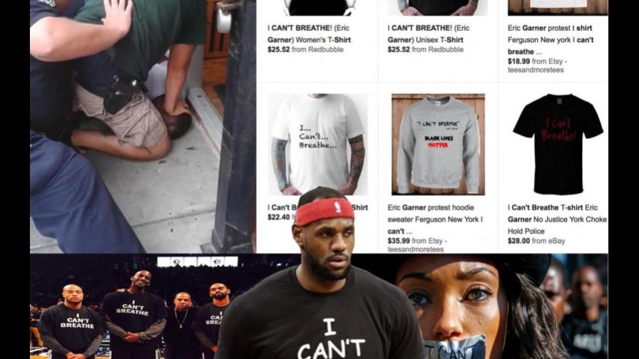Venden en Estados Unidos camisetas con las últimas palabras de Eric Garner
