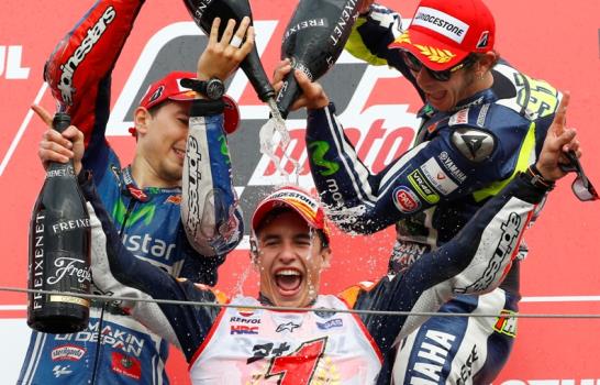 Marc Márquez revalida título mundial de MotoGP en Japón