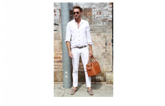 El total look blanco para él